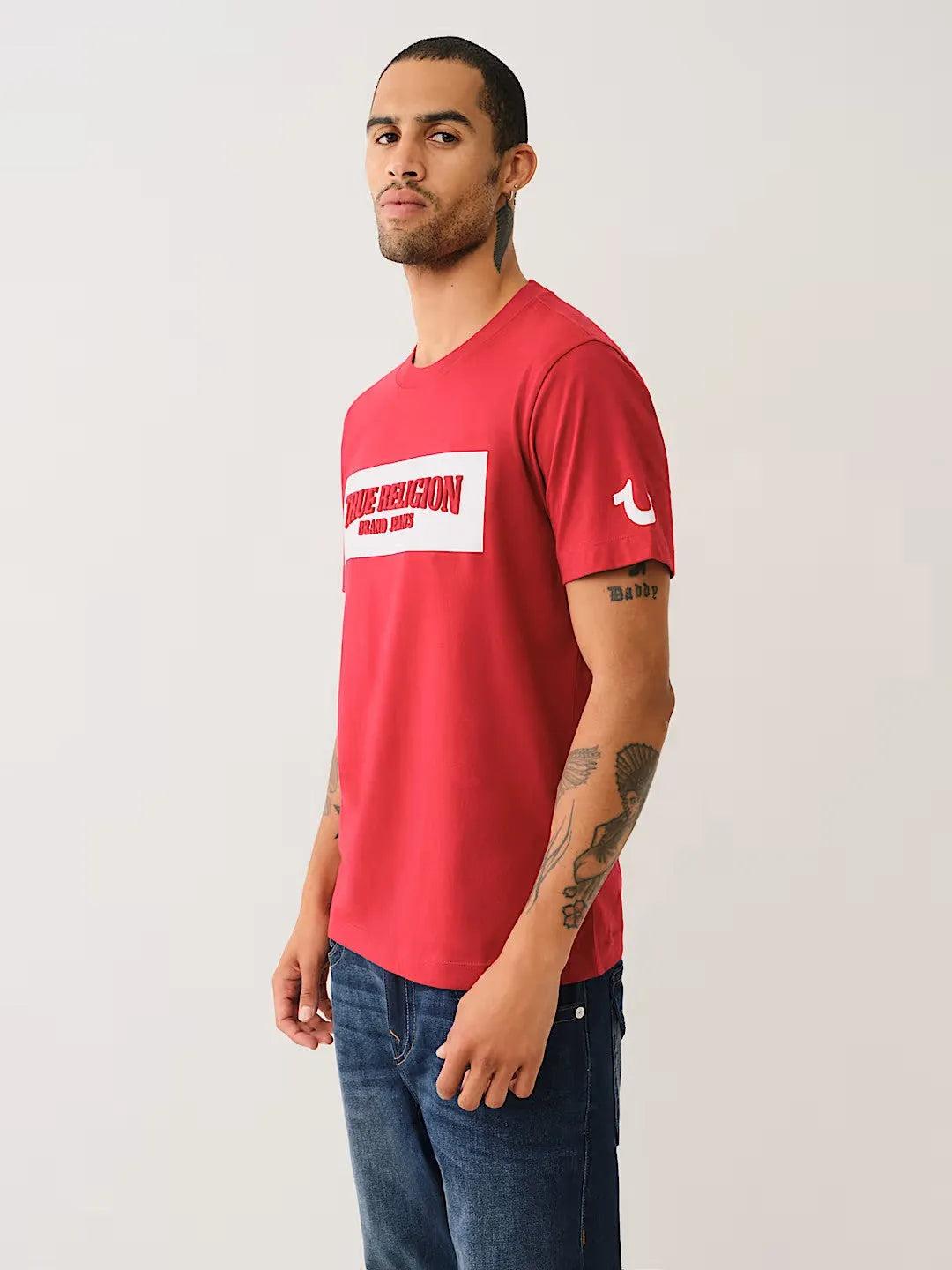 EMBOSSED BOX ARCH SS TEE - TRUE RELIGION MEXICO