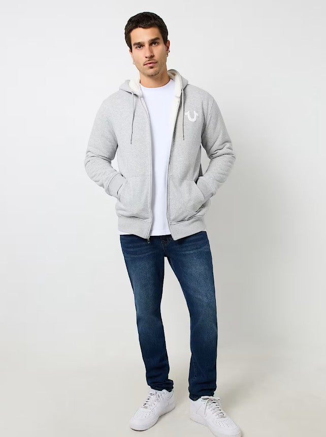 LOGO SEAL SHERPA ZIP HOODIE
