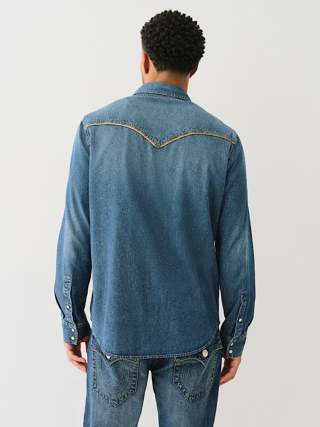 WESTERN CHAMBRAY LS SHIRT