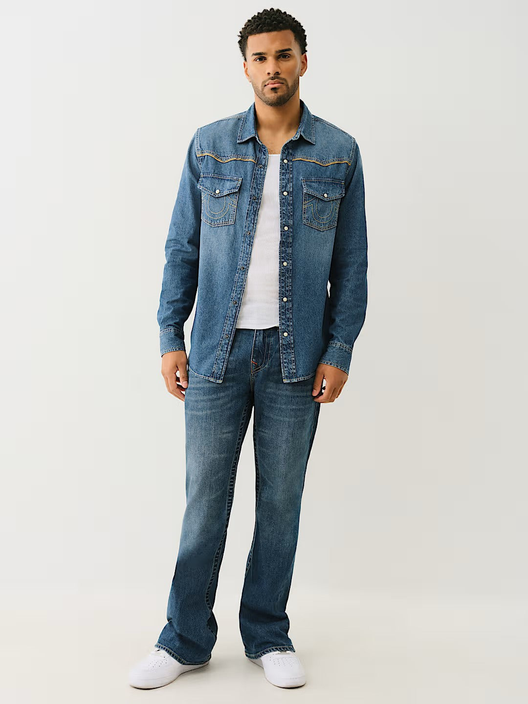 WESTERN CHAMBRAY LS SHIRT
