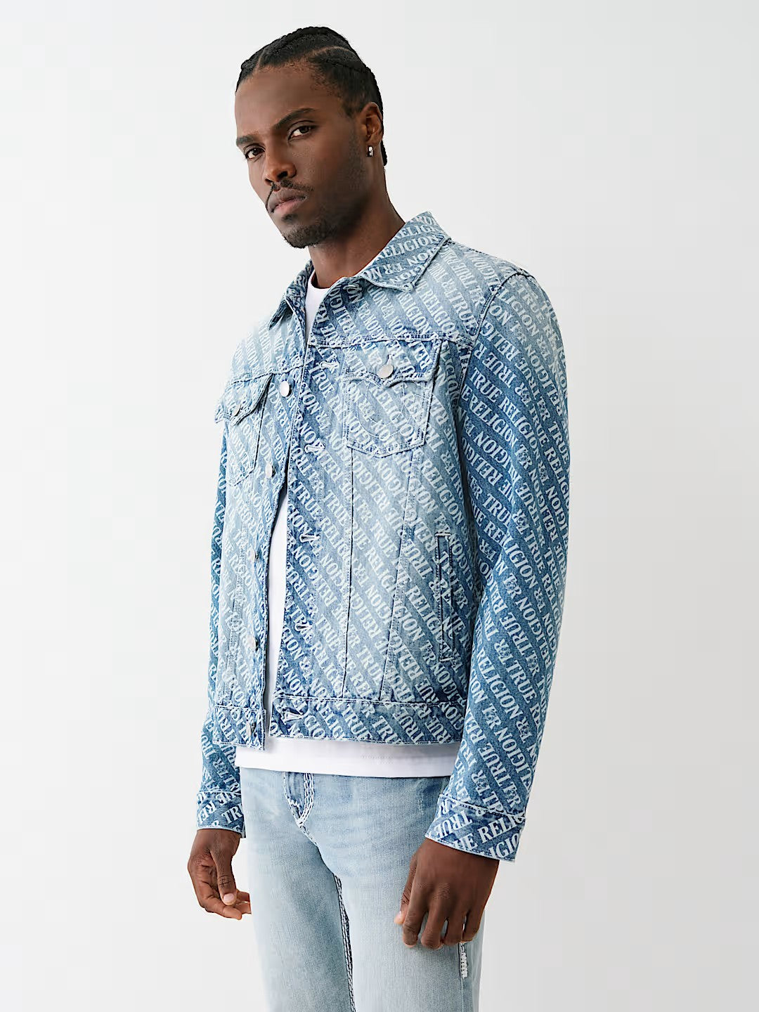 AOP LOGO DENIM SN JACKET