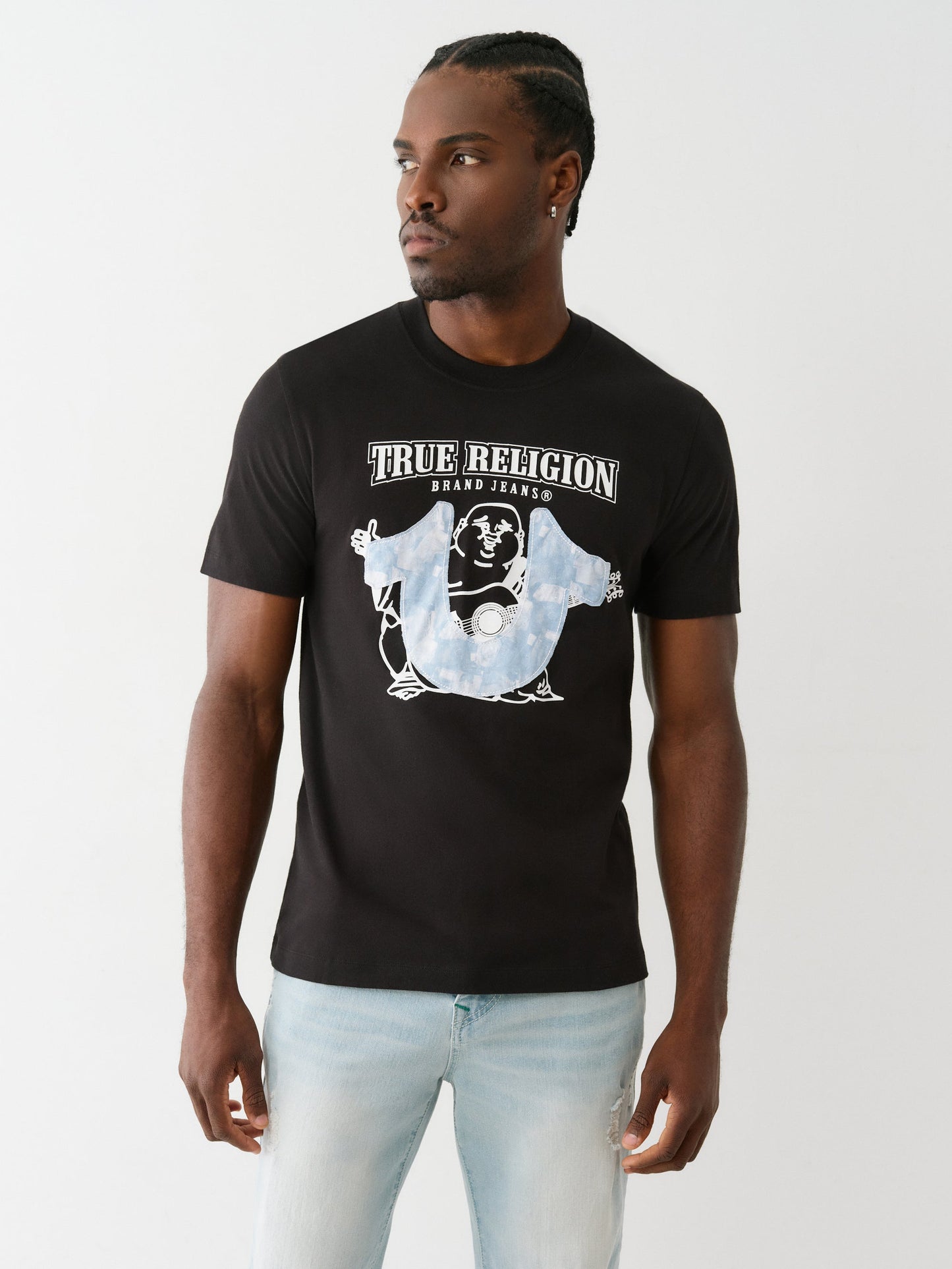 DENIM FILL TEE