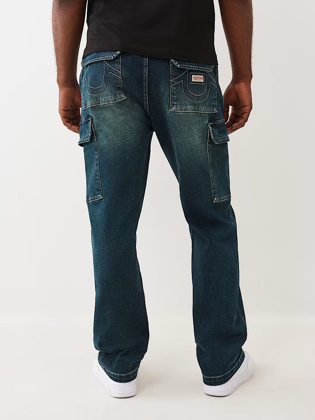 DENIM CARGO PANTS