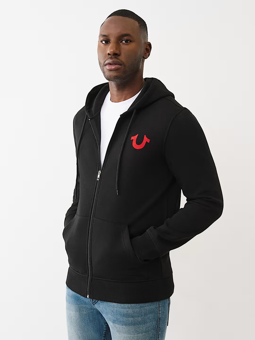 BIG HS FLOCK ZIP HOODIE