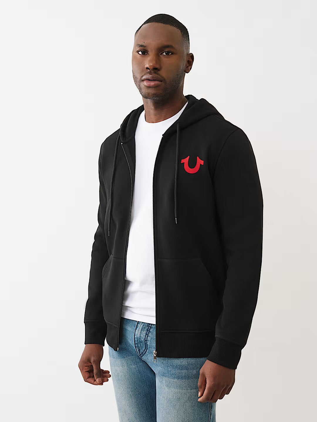 BIG HS FLOCK ZIP HOODIE