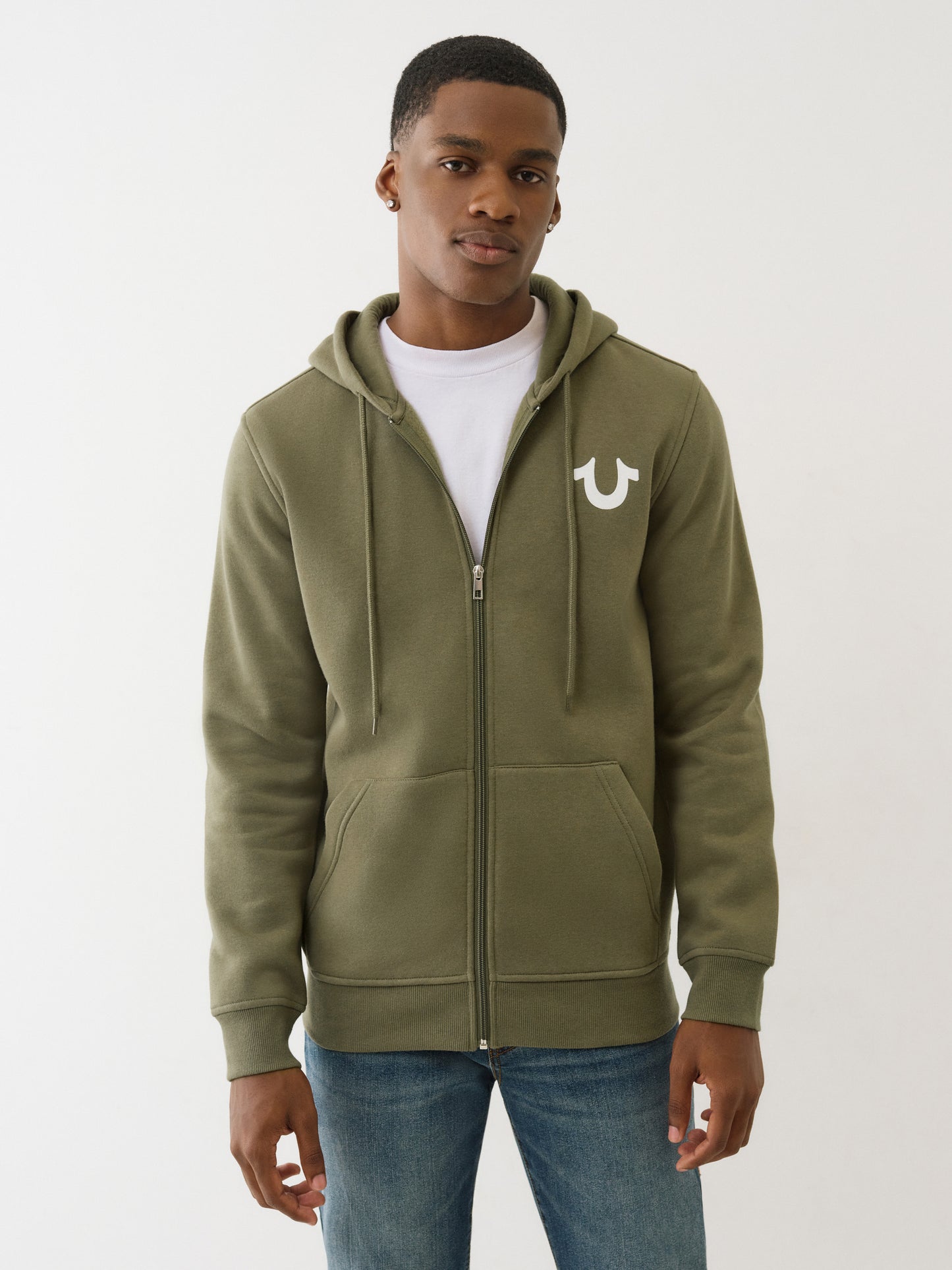 BIG HS FLOCK ZIP HOODIE