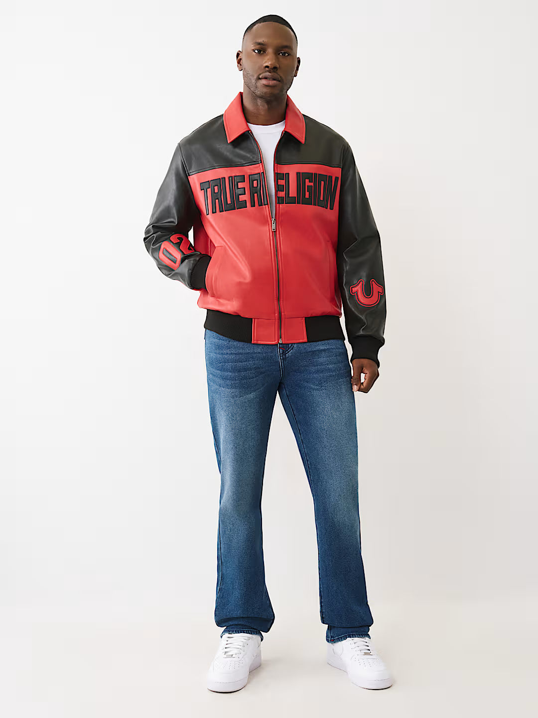 PU LEATHER RACING JACKET