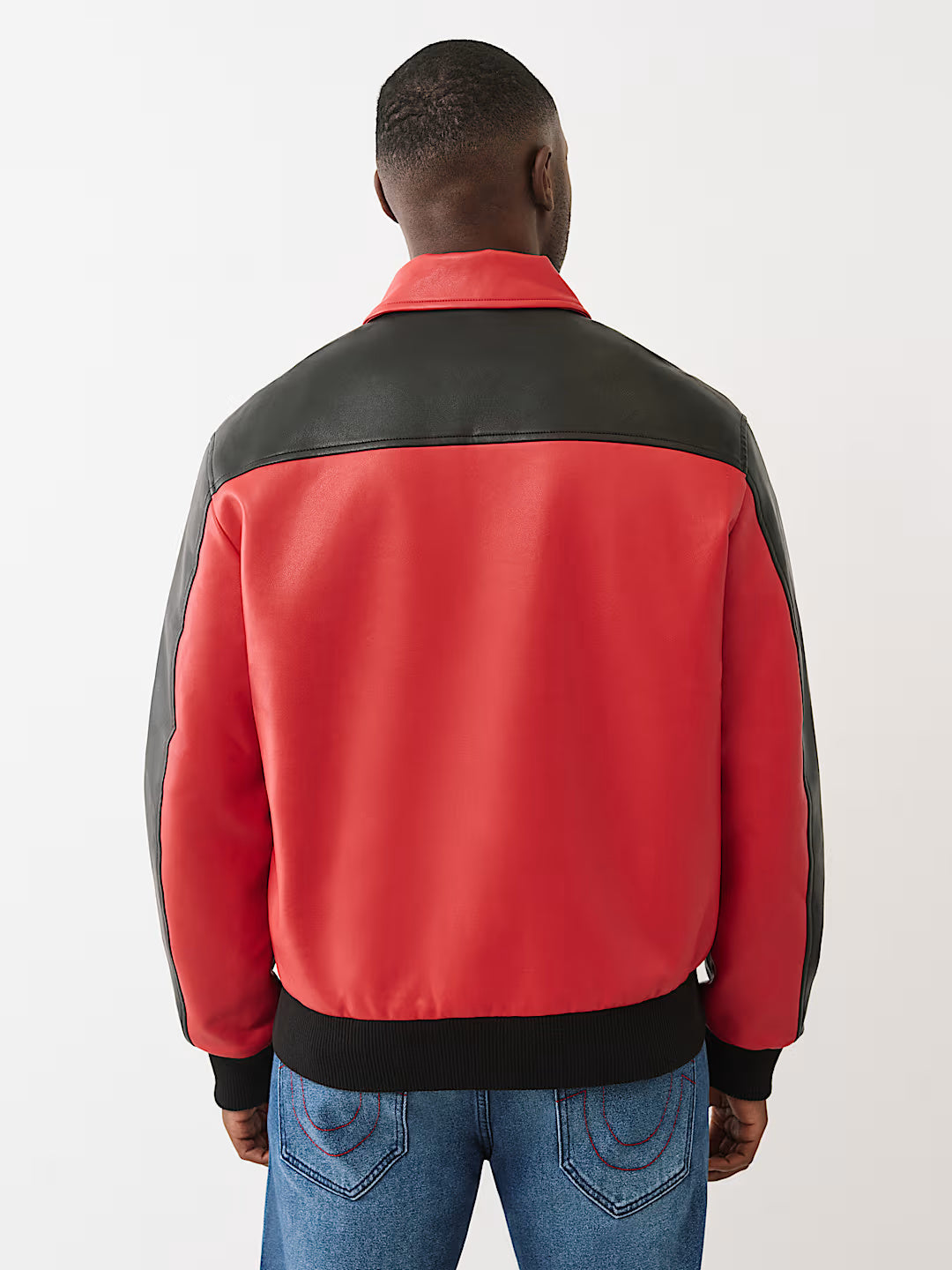 PU LEATHER RACING JACKET