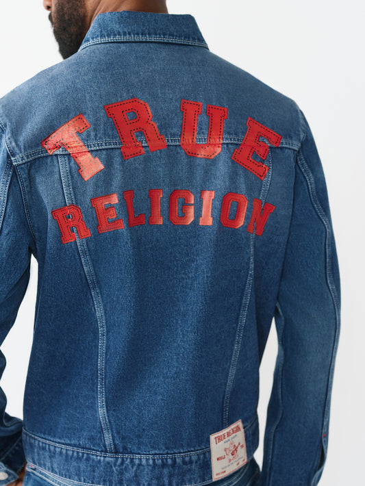 TRUE PRINT SN DENIM JACKET