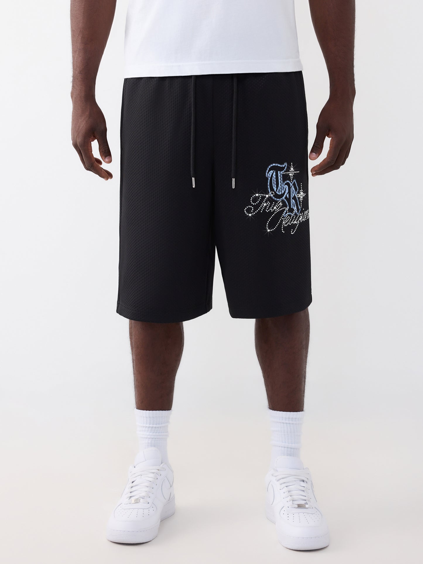 XL CRYSTAL MESH MIKEY SHORT