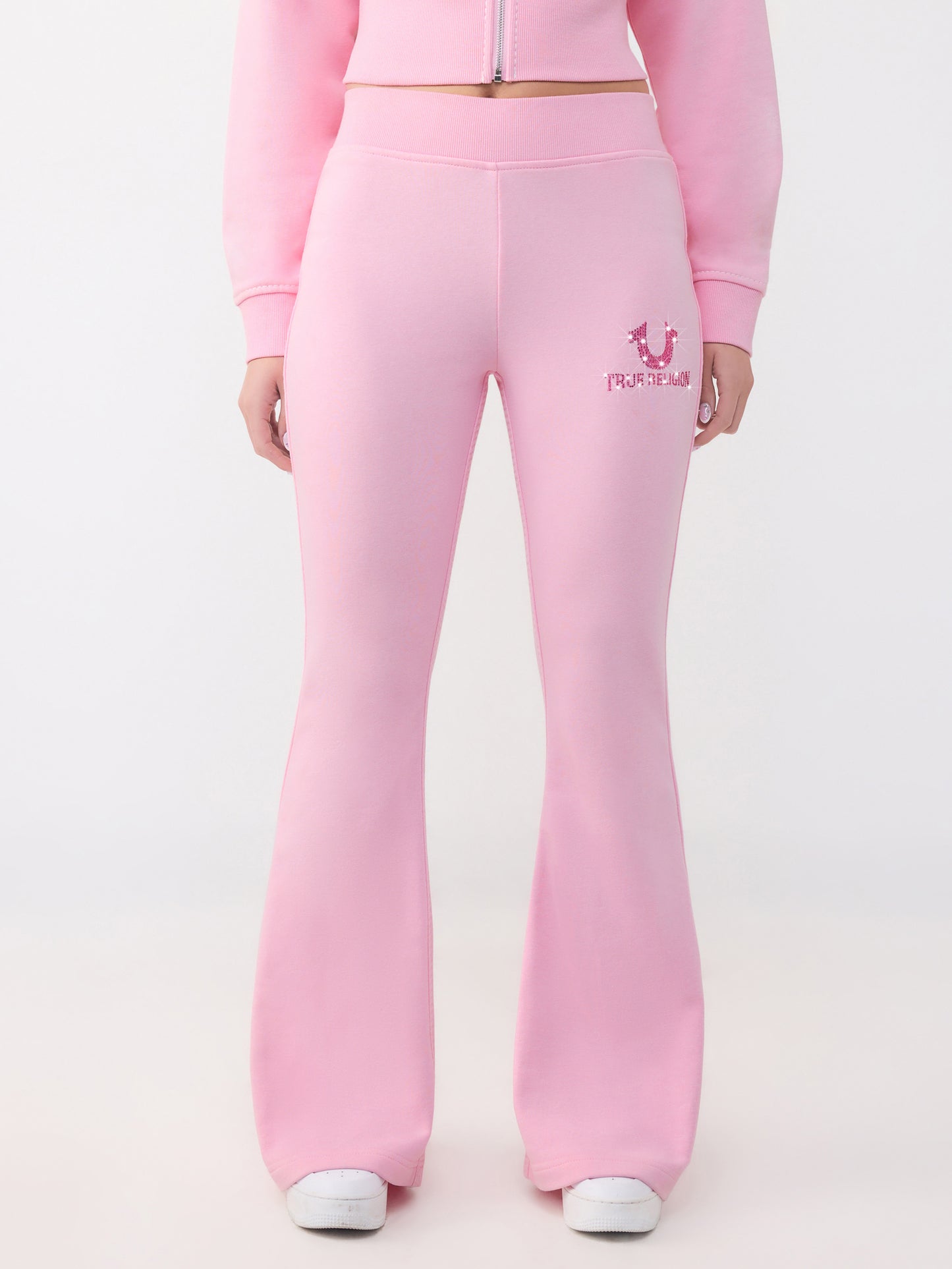 EMRBOIDEREDFLARE PANTS