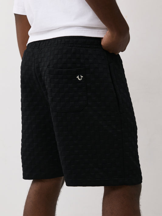 CHECKERED QUILT SHORTS