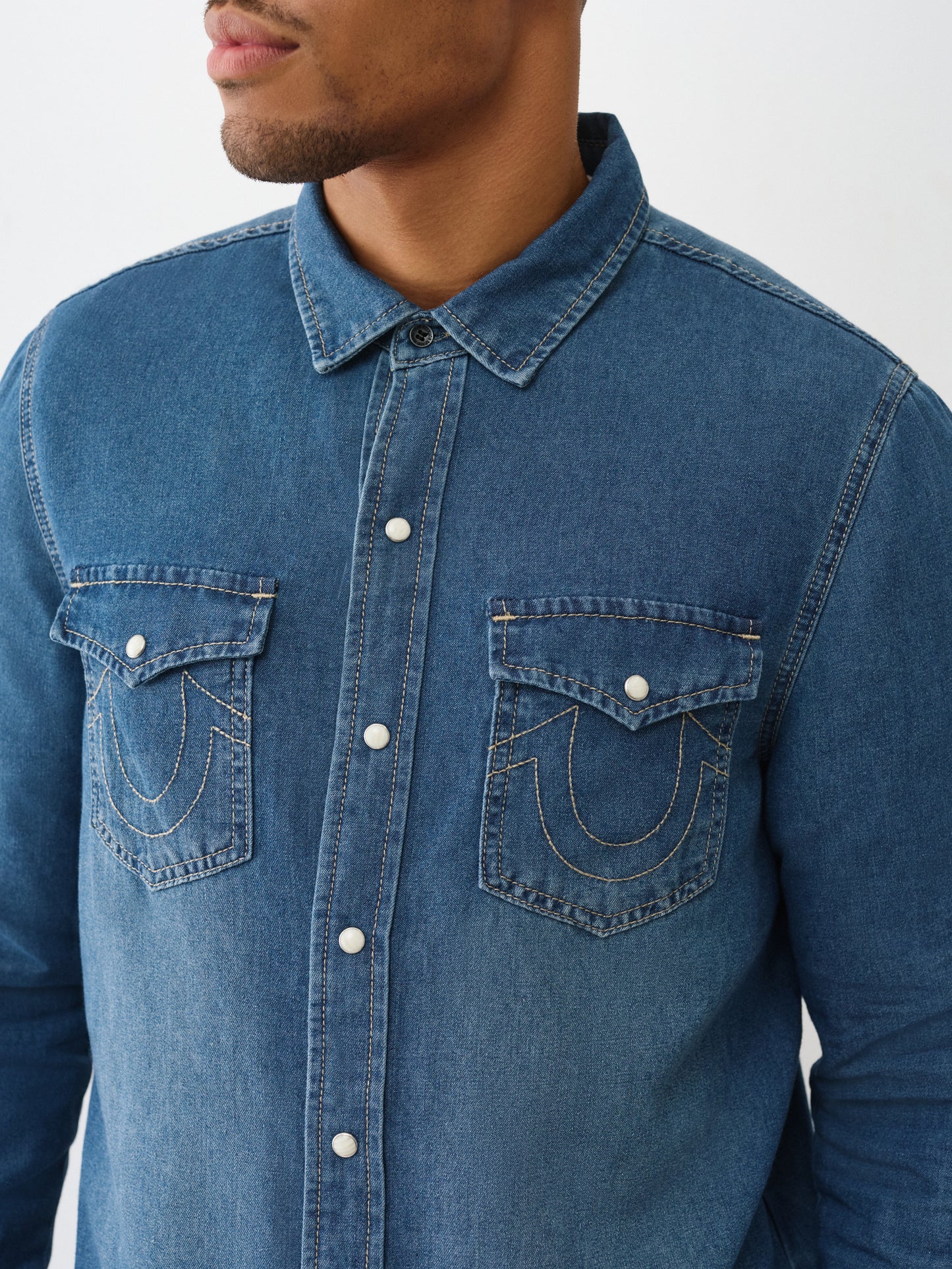 CHAMBRAY HS LOGO LS
