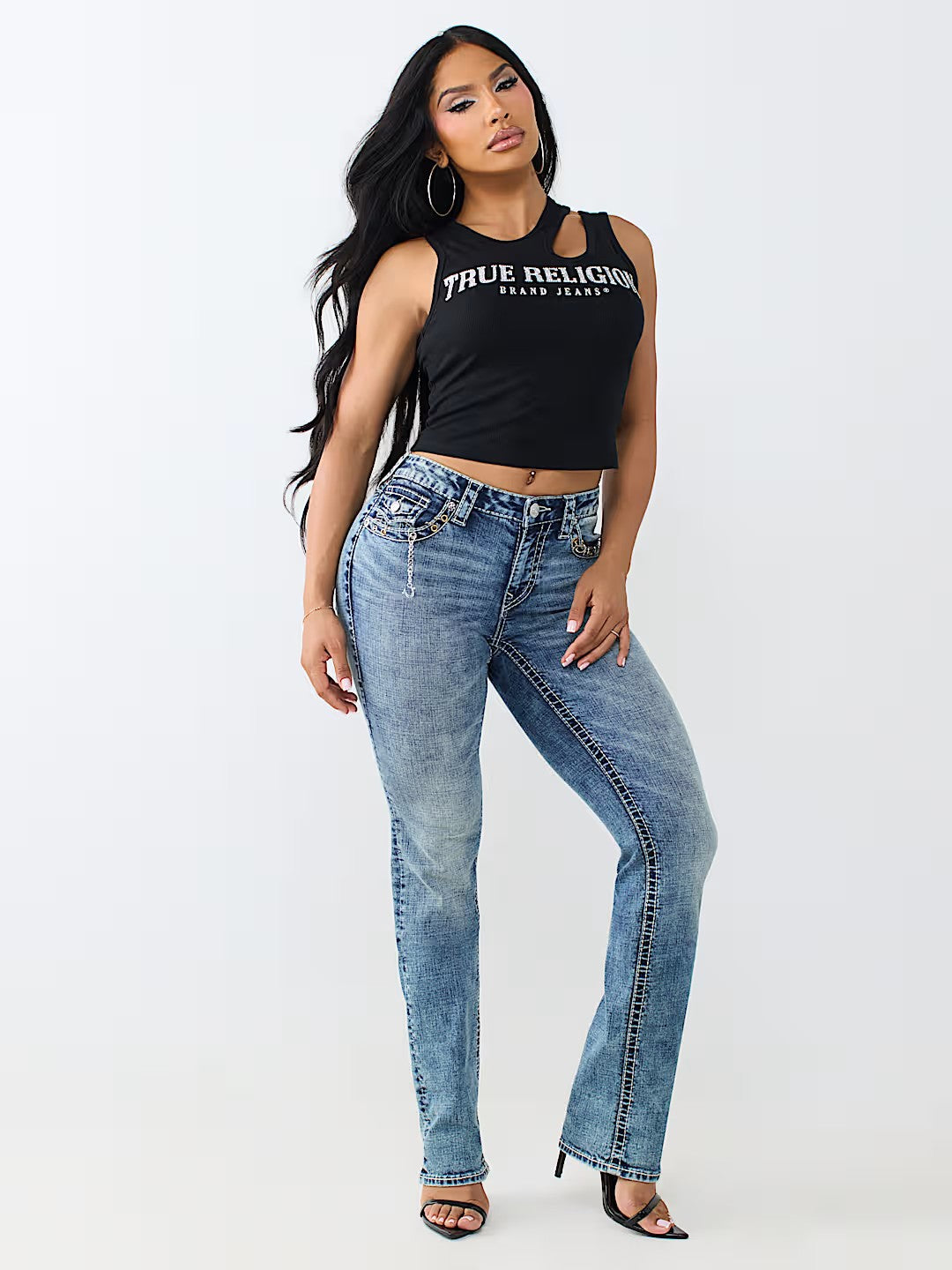 CRYSTAL CUT OUT RIB TOP