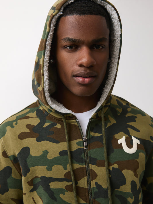 BUDDHA SHERPA ZIP HOODIE