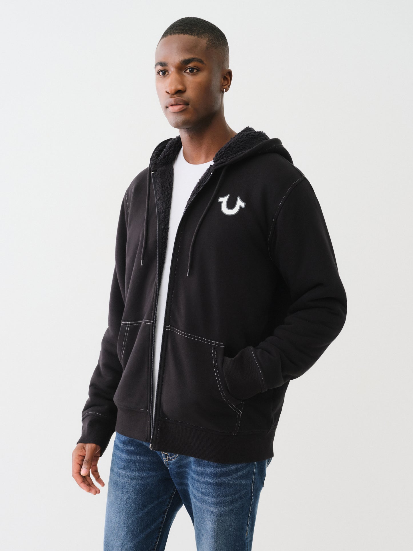 BUDDHA SHERPA ZIP HOODIE