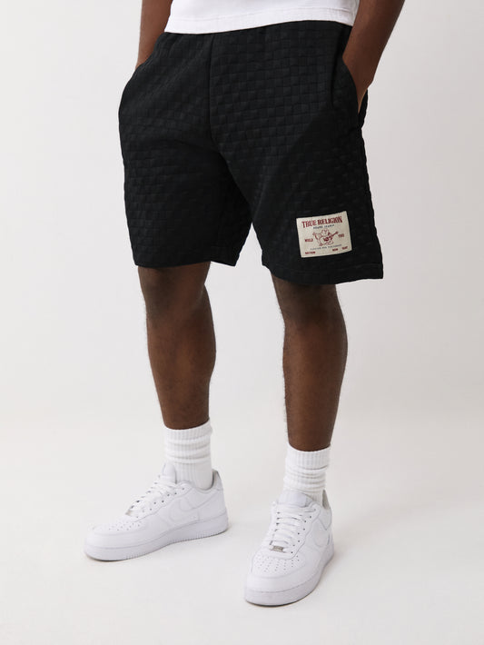 CHECKERED QUILT SHORTS