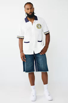 SS HORSESHOE CREST KNIT SHIRT