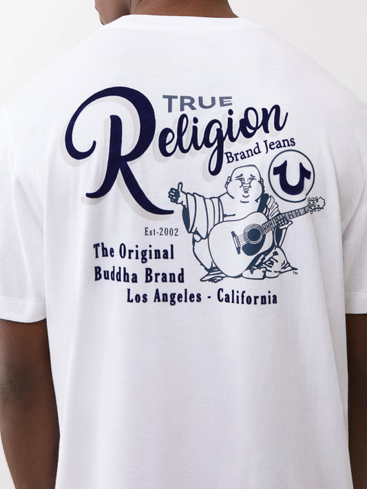 FLOCKED BUDDHA TYPE TEE