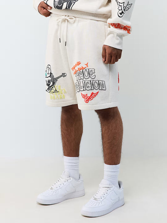 SKETCHED LOGO FLEECE SHORT