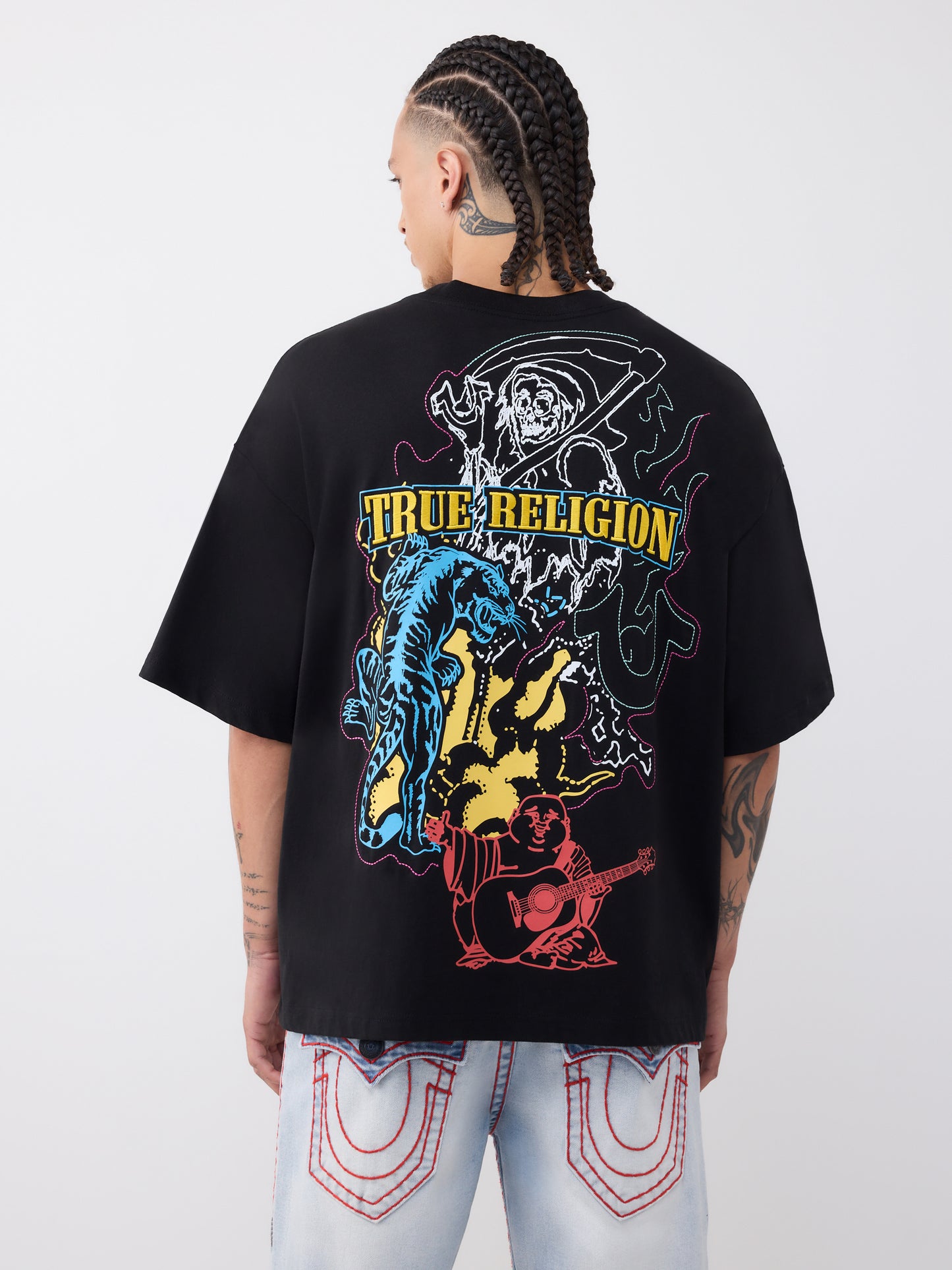 SS TIGER LOGO OVERSIZED TEE