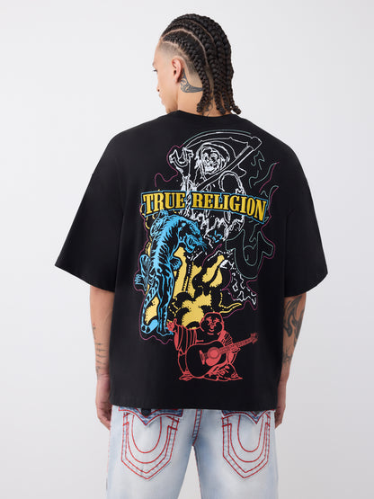 SS TIGER LOGO OVERSIZED TEE