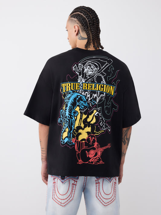 SS TIGER LOGO OVERSIZED TEE