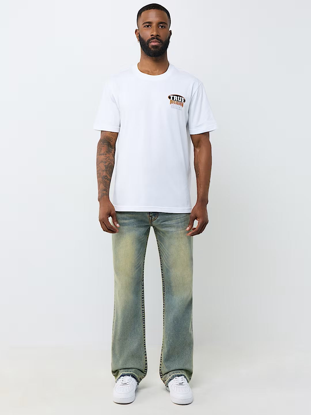 SS STACKED LOGO TEE