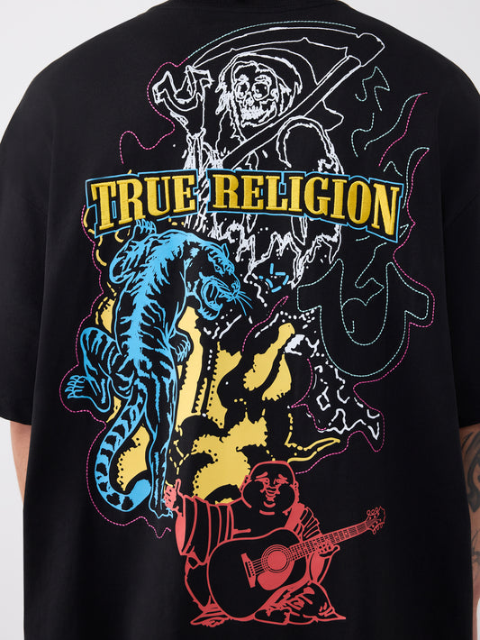 SS TIGER LOGO OVERSIZED TEE