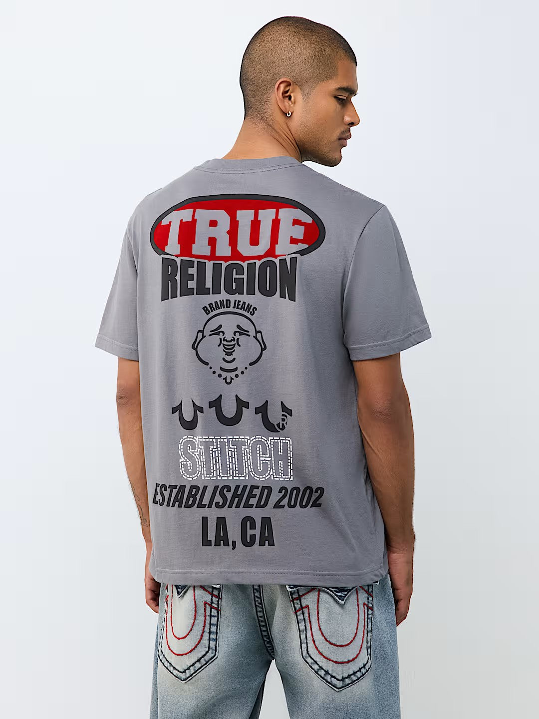 SS STACKED LOGO TEE