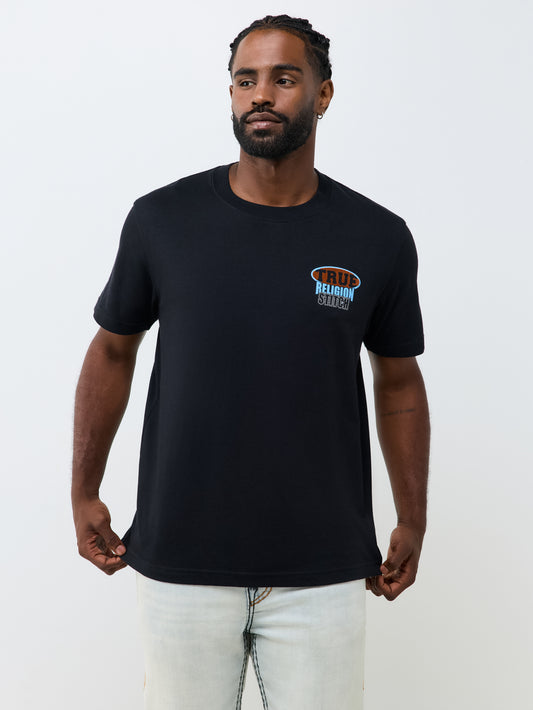 SS STACKED LOGO TEE