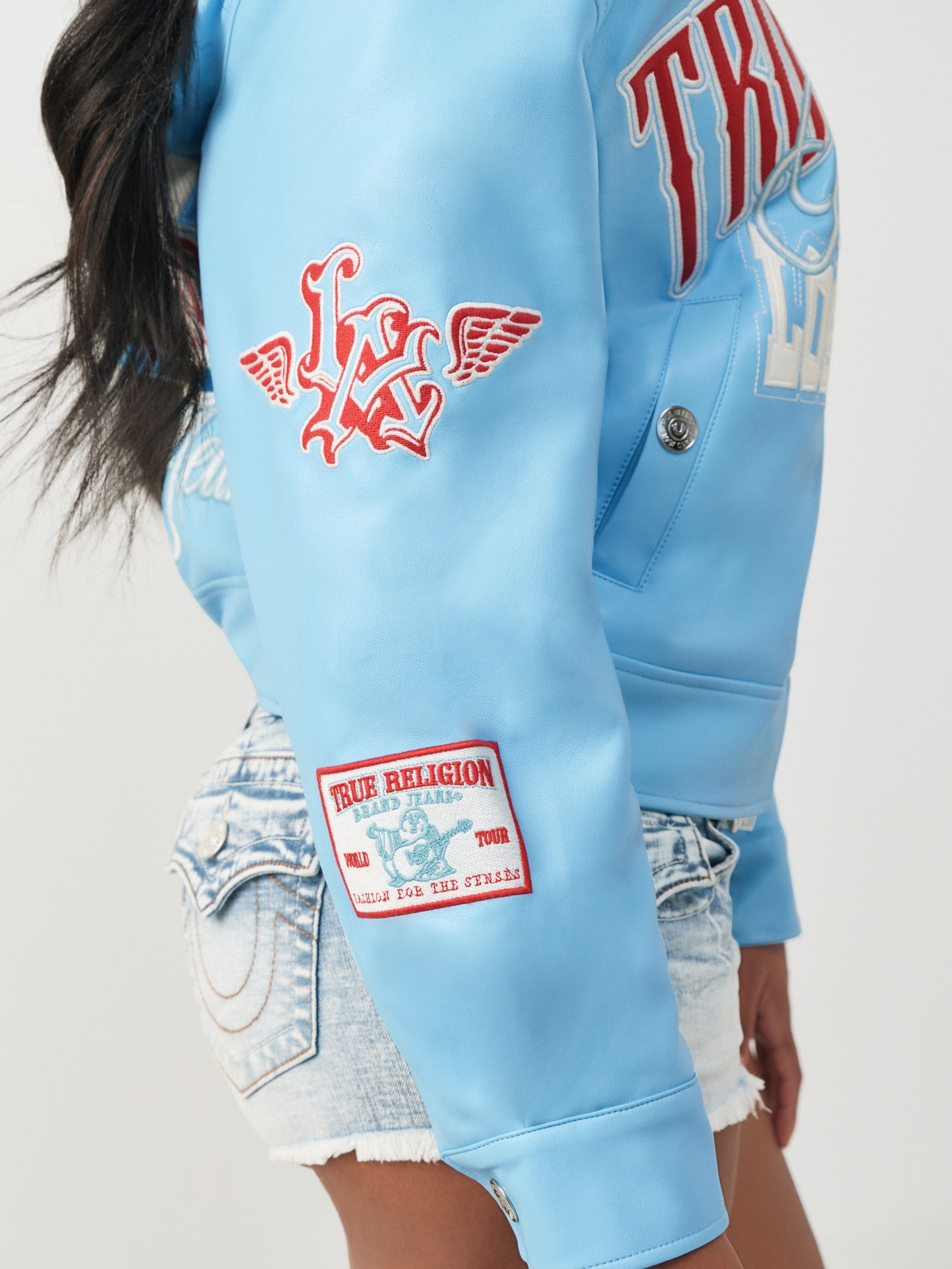 BRANDED PU VARSITY JKT