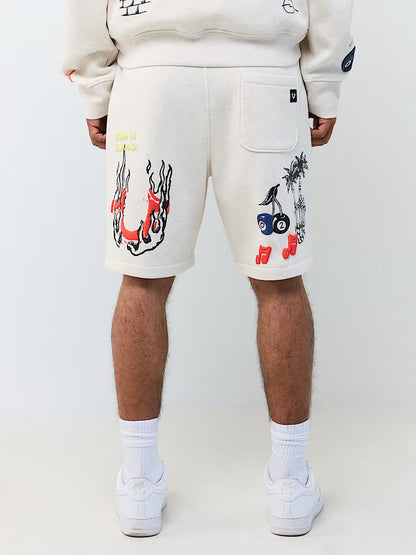 SKETCHED LOGO FLEECE SHORT