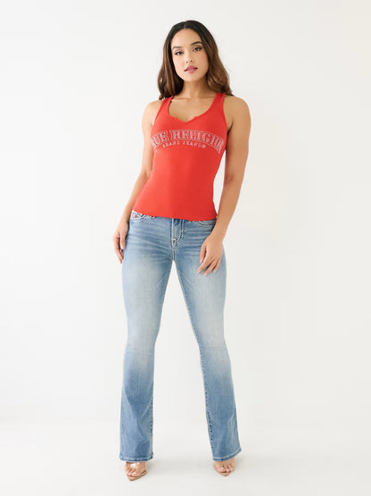 BECCA MID RISE BOOTCUT SUPER T