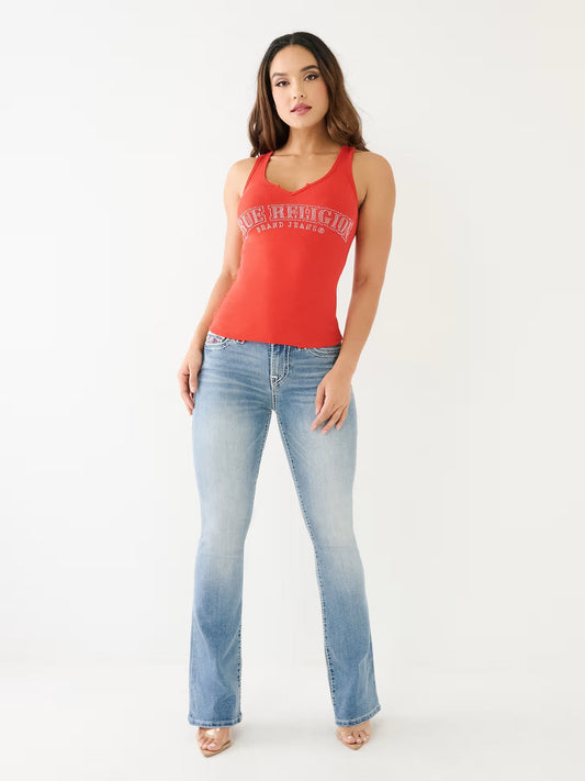 BECCA MID RISE BOOTCUT SUPER T