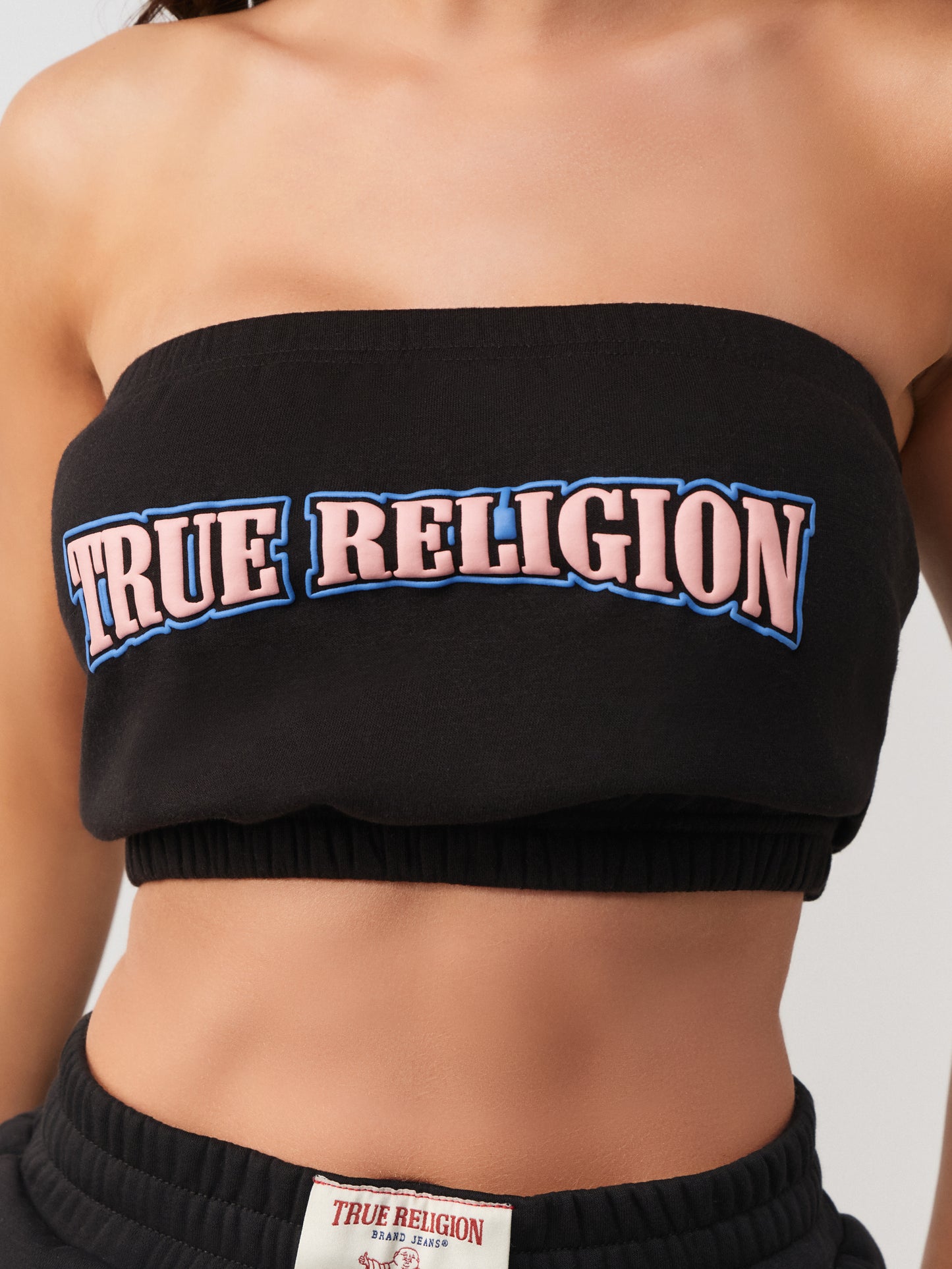 PUFF PRINT  FLEECE BANDEAU TOP