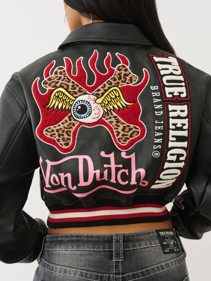 TRXVD SHRUNKEN VARSITY JACKET