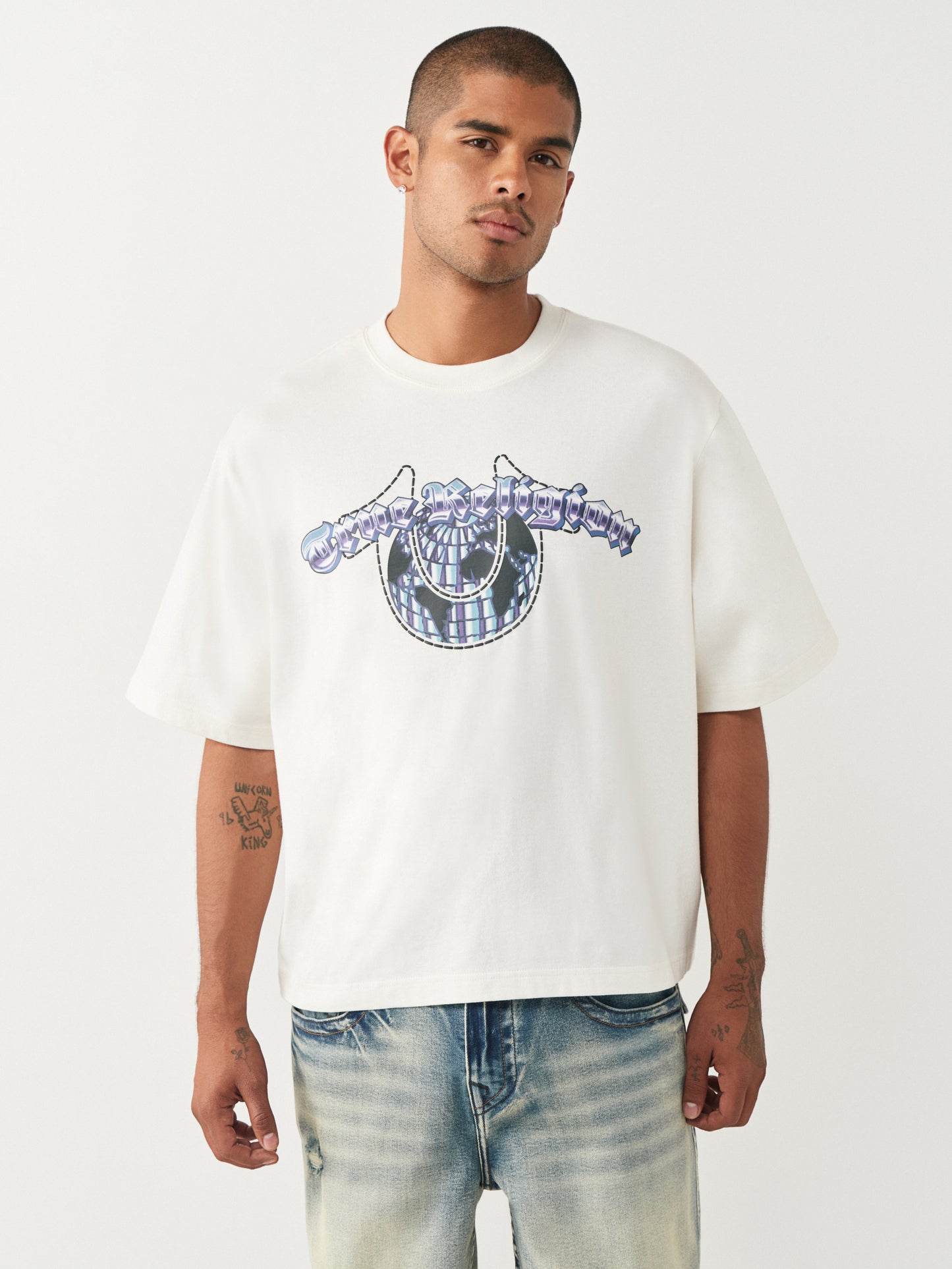 CHROME LOGO BOXY TEE