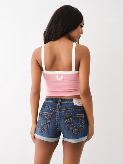 CONTRAST RIB CAMI TANK