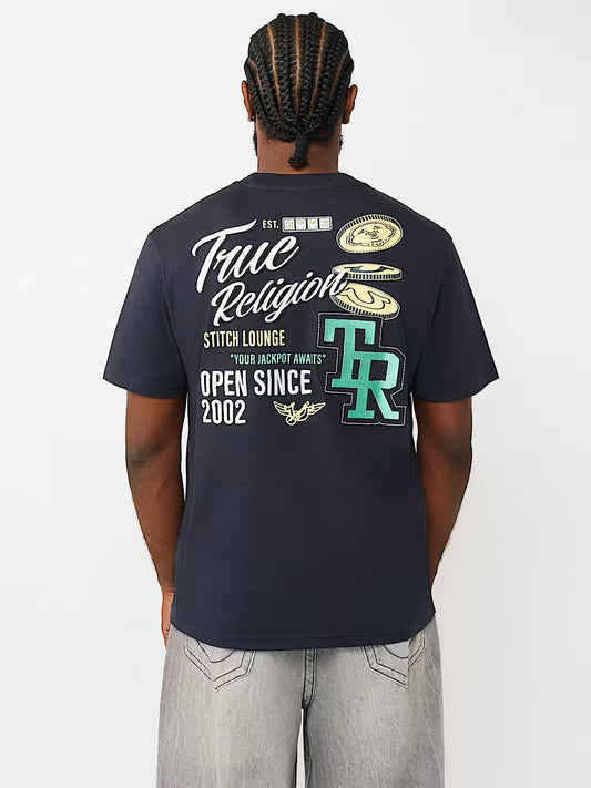 BUDDHA COIN EMBROIDERY TEE