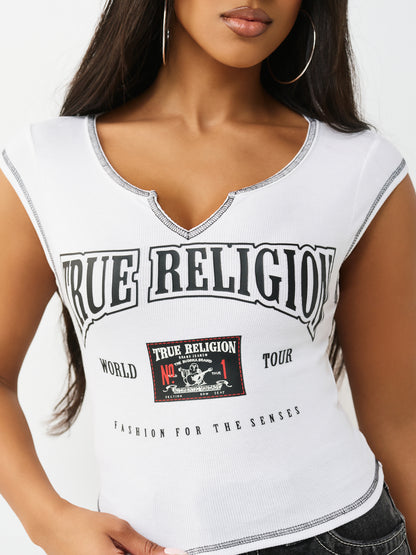 BUDDHA PATCH V NOTCH TEE