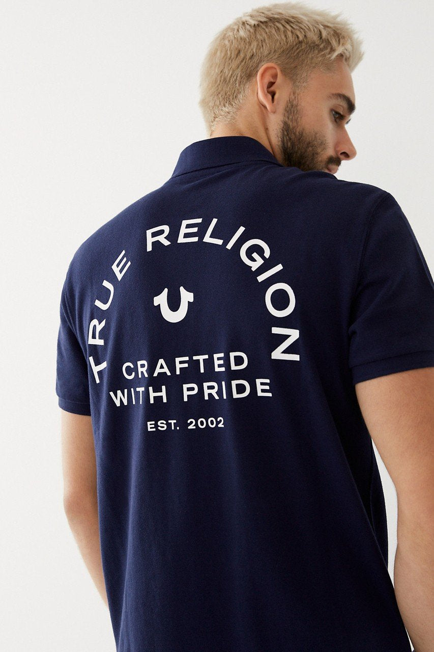 CRAFTED W PRIDE POLO