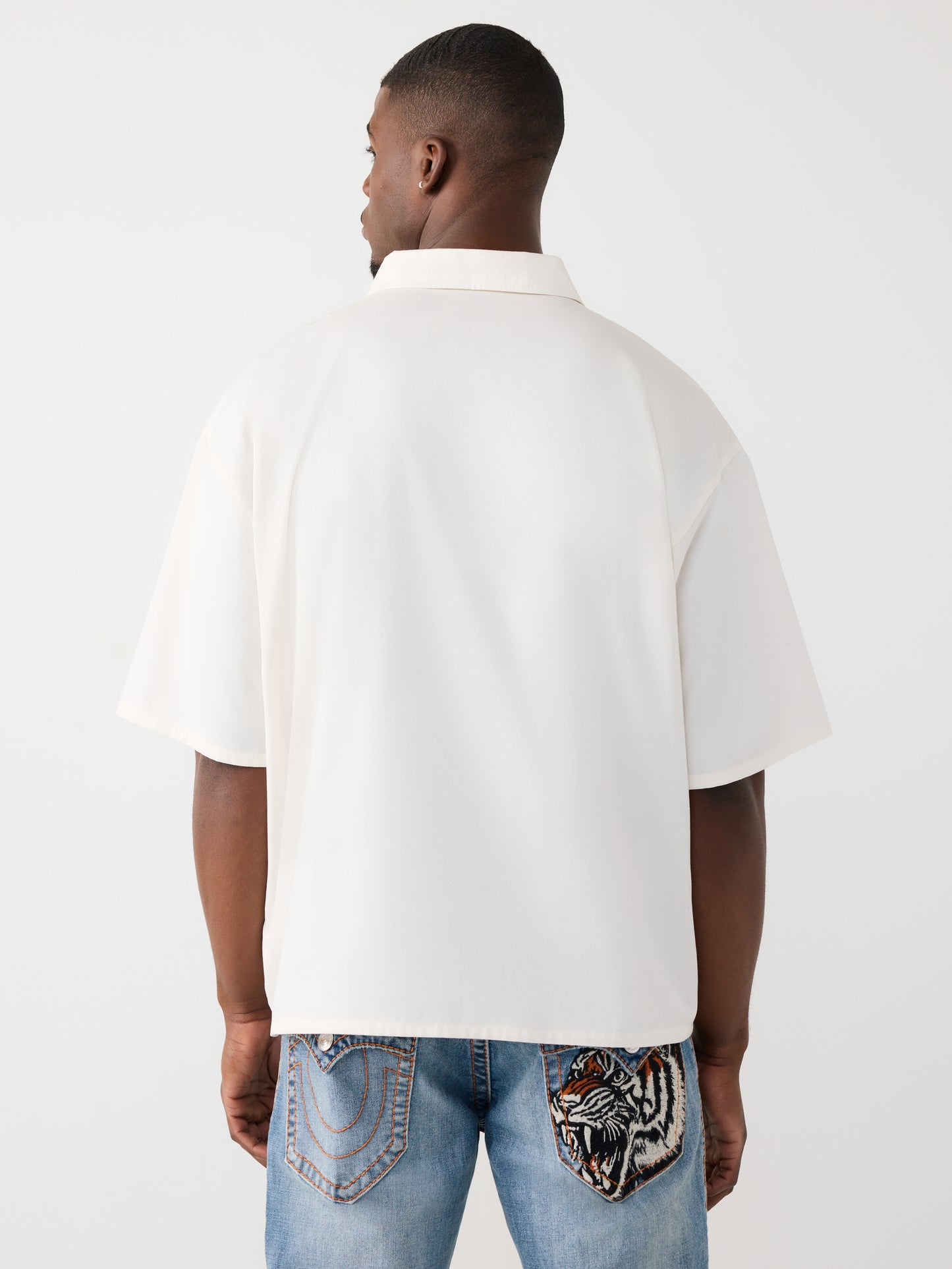 HALF ZIP  TIGER SS SHIRT