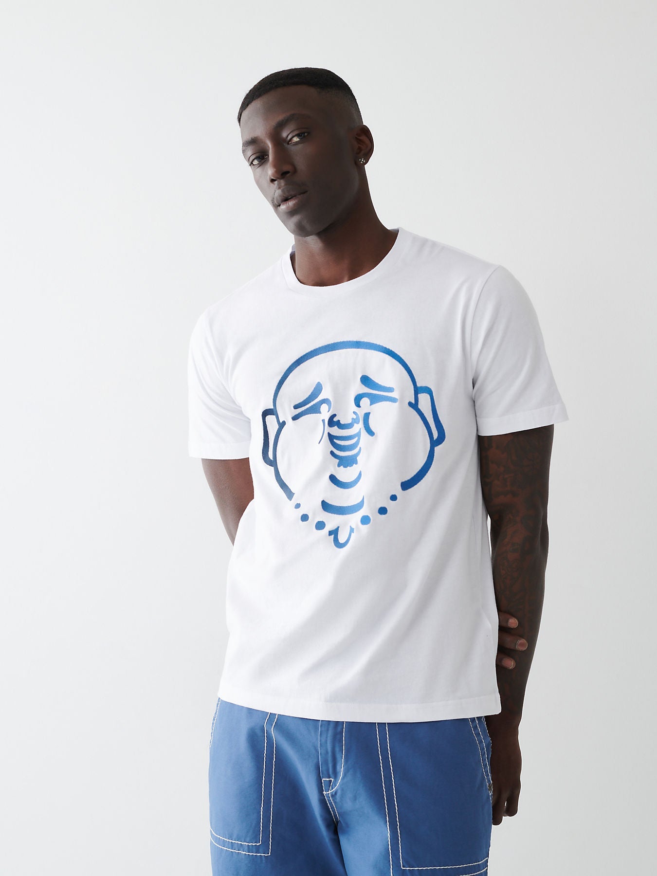 OMBRE BUDDHA FACE TEE