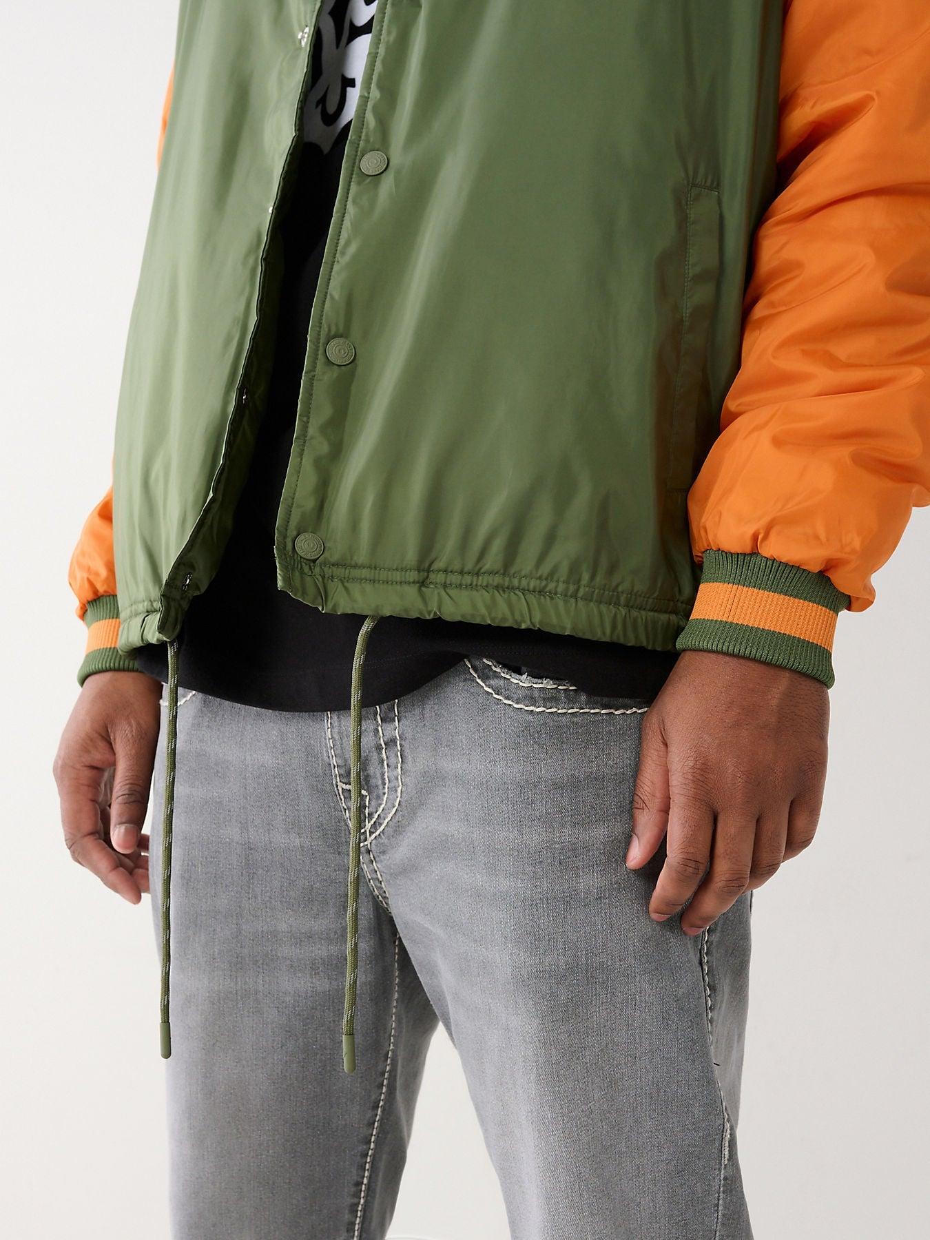 COACHES BOMBER JACKET BRONZE GREEN AUTUMN MAPLE S