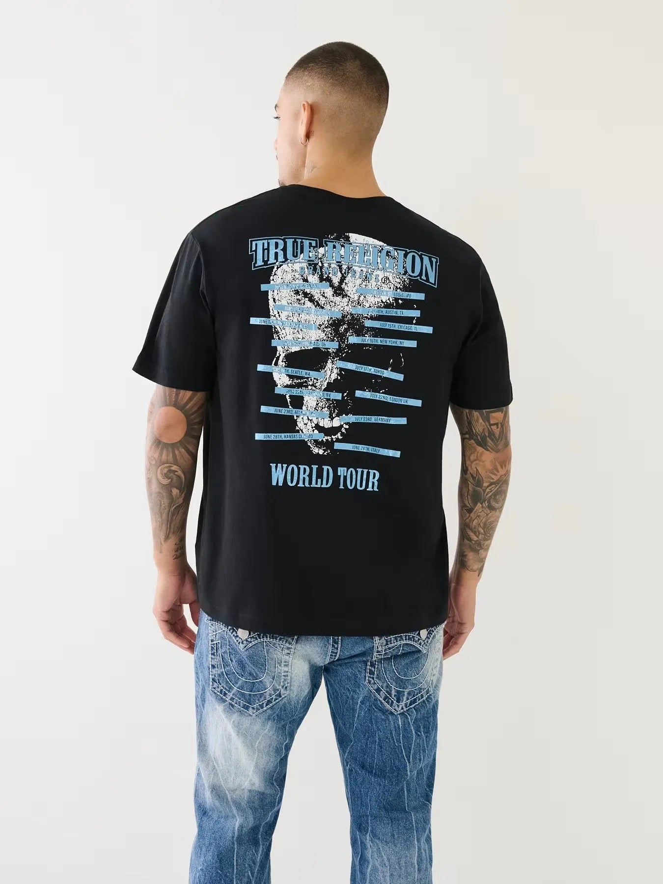 RELAXED SKULL WT FOIL TEE - TRUE RELIGION MEXICO