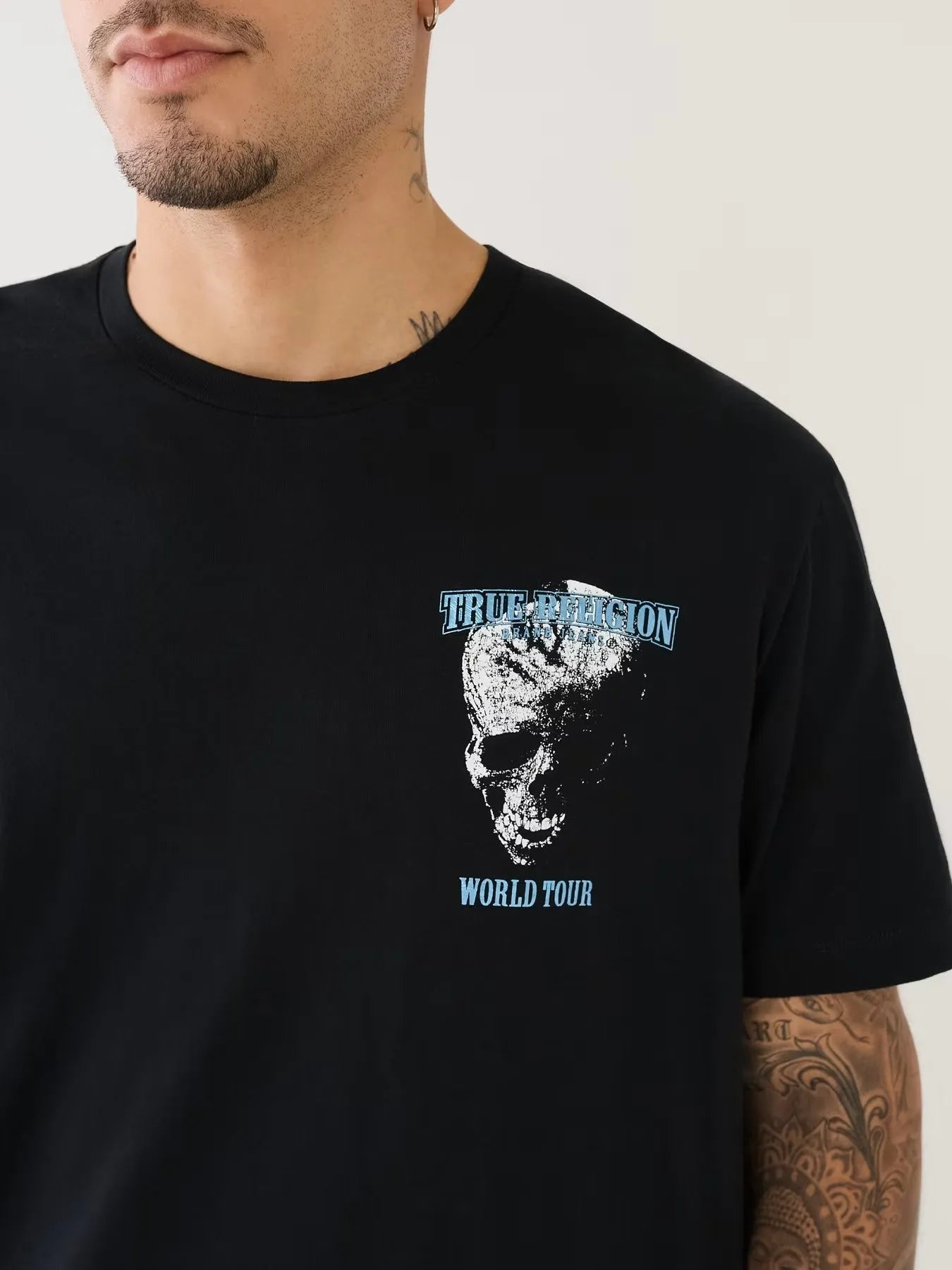 RELAXED SKULL WT FOIL TEE - TRUE RELIGION MEXICO