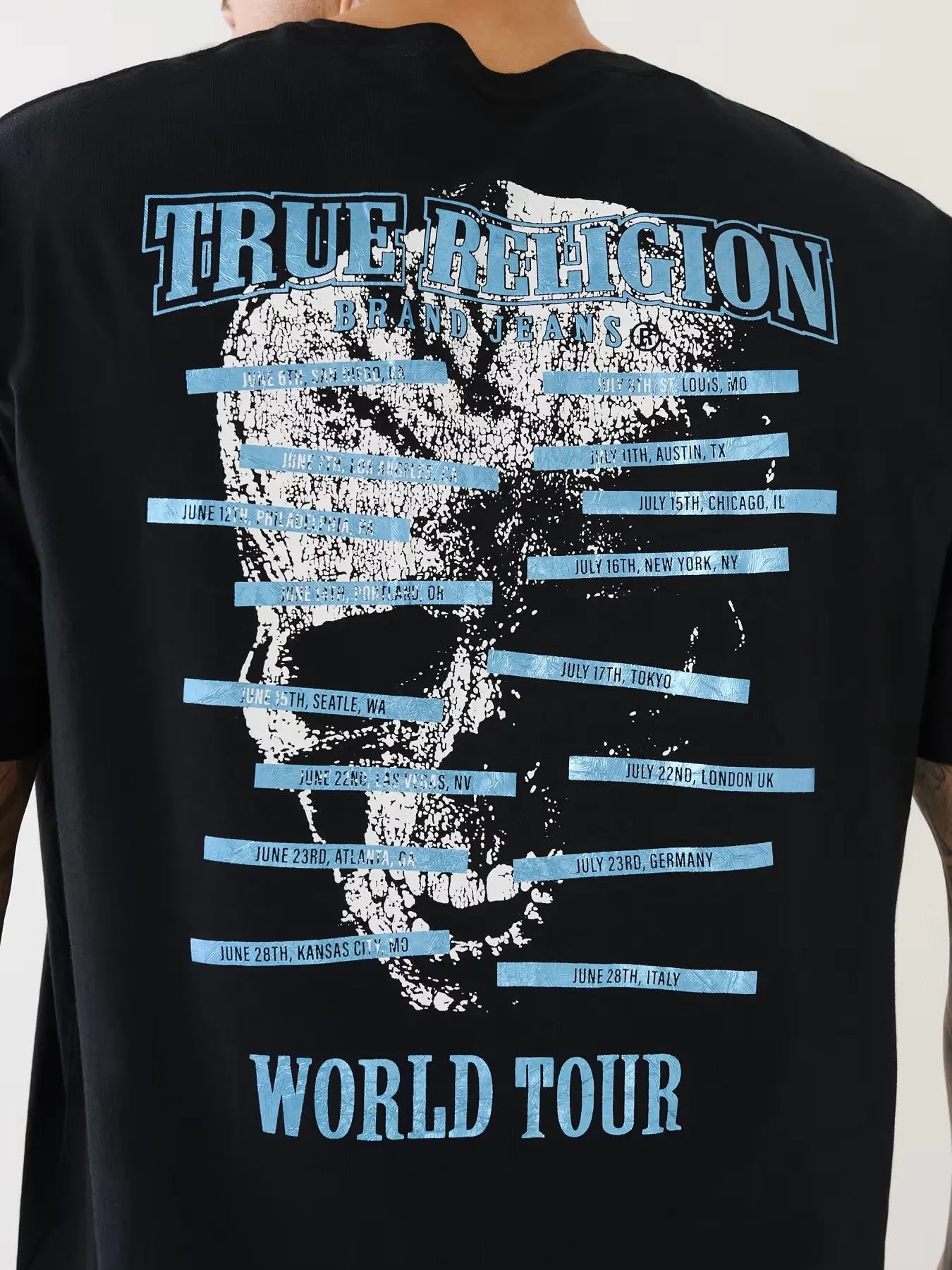 RELAXED SKULL WT FOIL TEE - TRUE RELIGION MEXICO