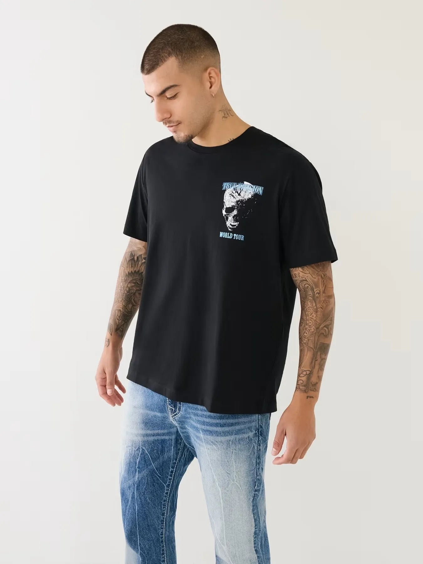 RELAXED SKULL WT FOIL TEE - TRUE RELIGION MEXICO