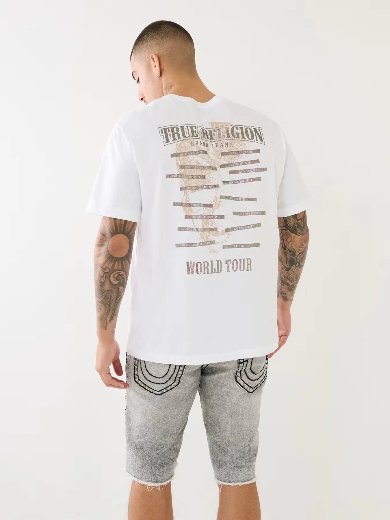 RELAXED SKULL WT FOIL TEE - TRUE RELIGION MEXICO